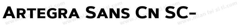 Artegra Sans Cn SC字体转换
